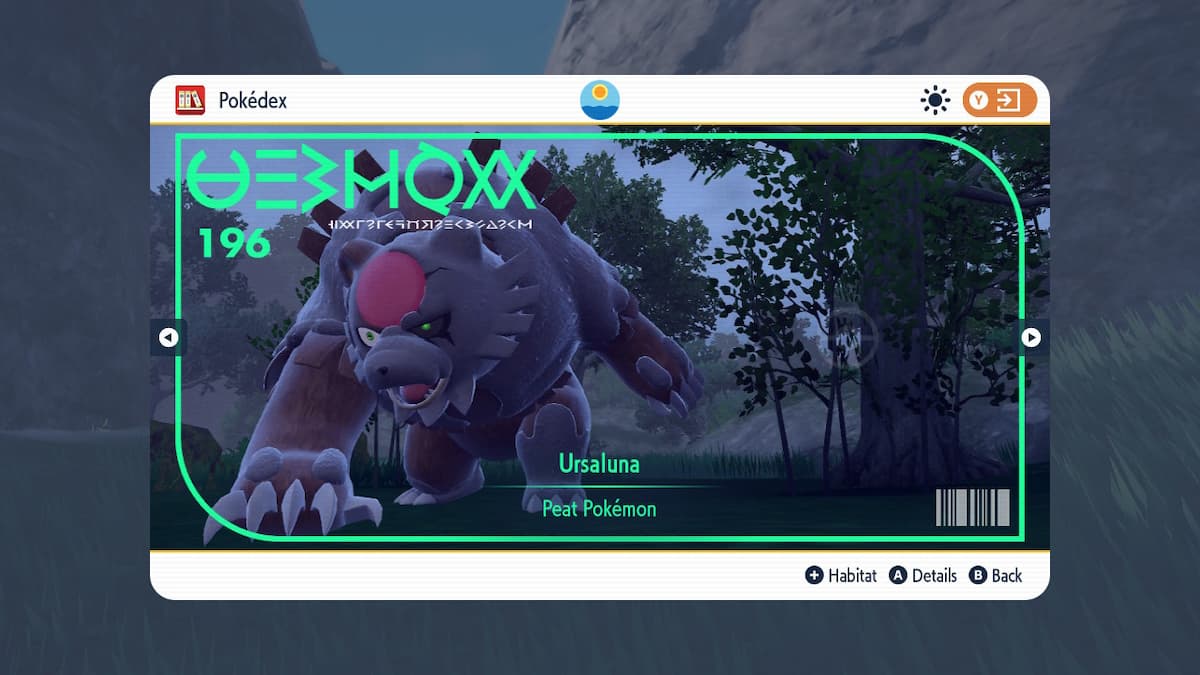 Pokemon Scarlet & Violet Teal Mask: How to Get Blood Moon Ursaluna