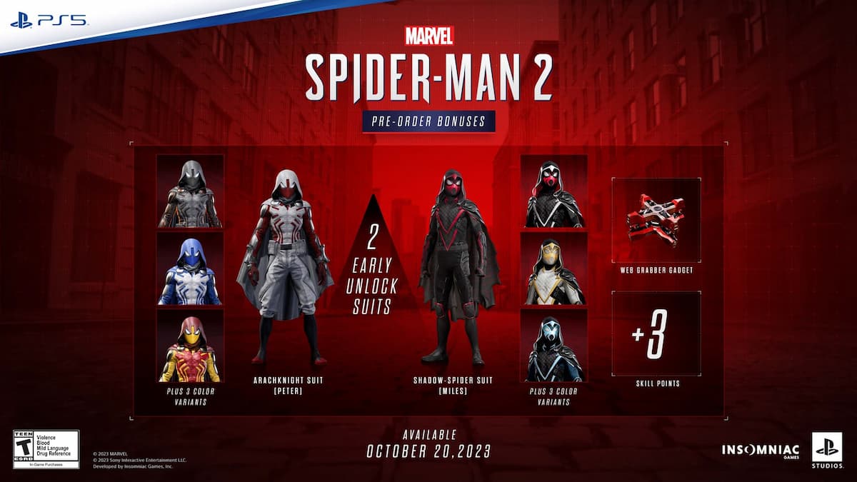How to Redeem Pre-Order and Deluxe Edition Bonuses for Spider-Man 2