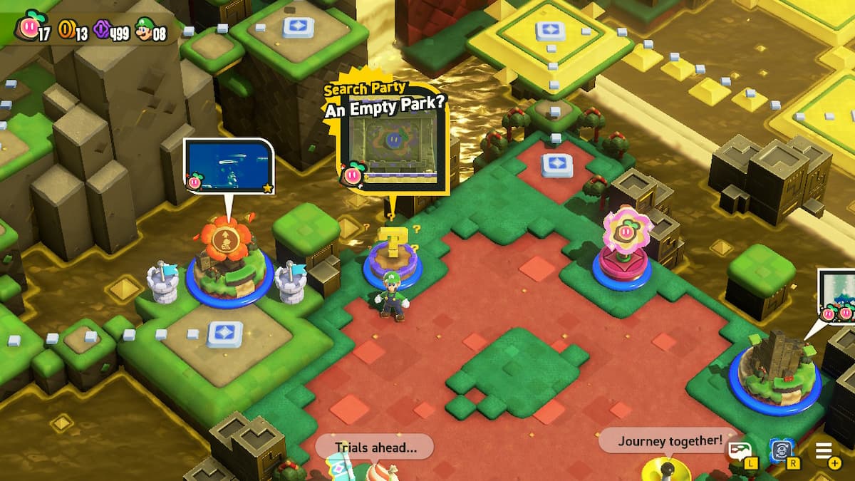 Super Mario Wonder: All Wonder Token Locations in An Empty Park
