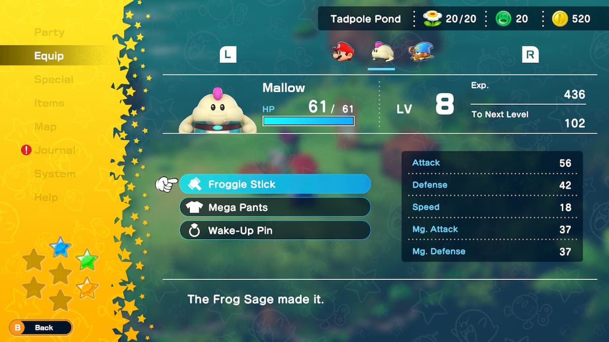 Super Mario RPG: How to Get the Froggie Stick