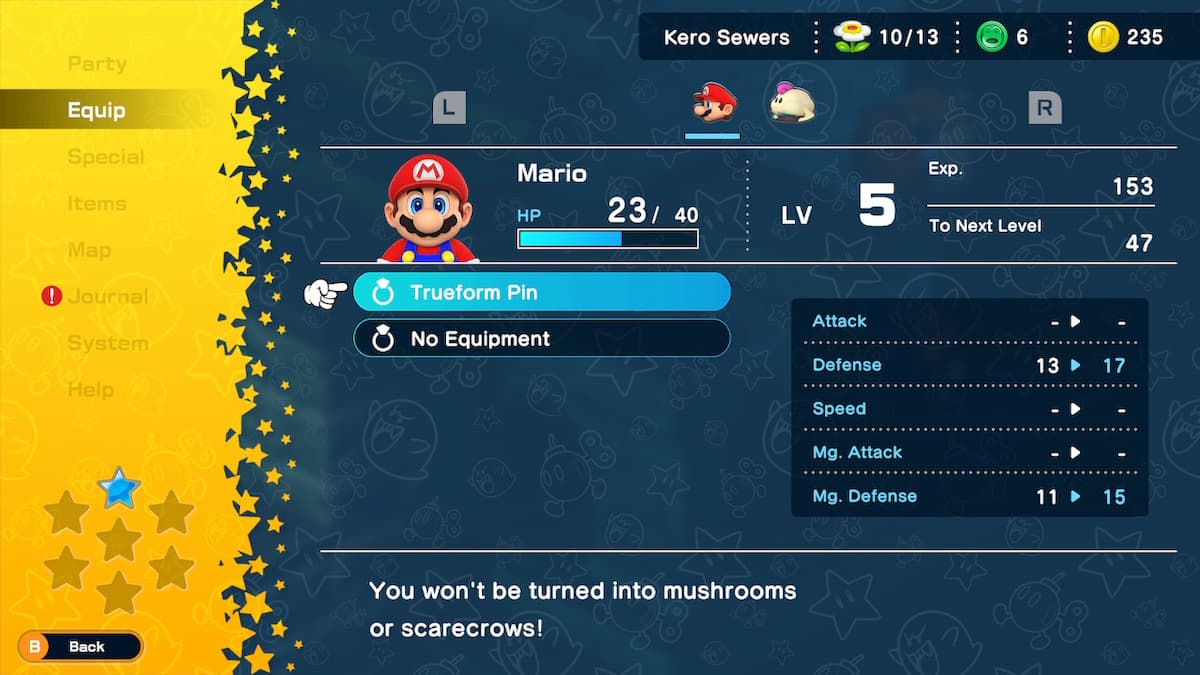 Super Mario RPG: How to Get Trueform Pin