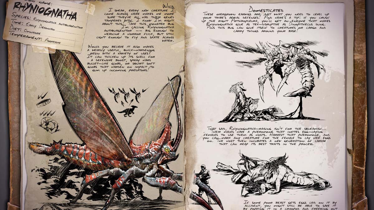 Ark Survival Ascended: How to Tame a Rhyniognatha