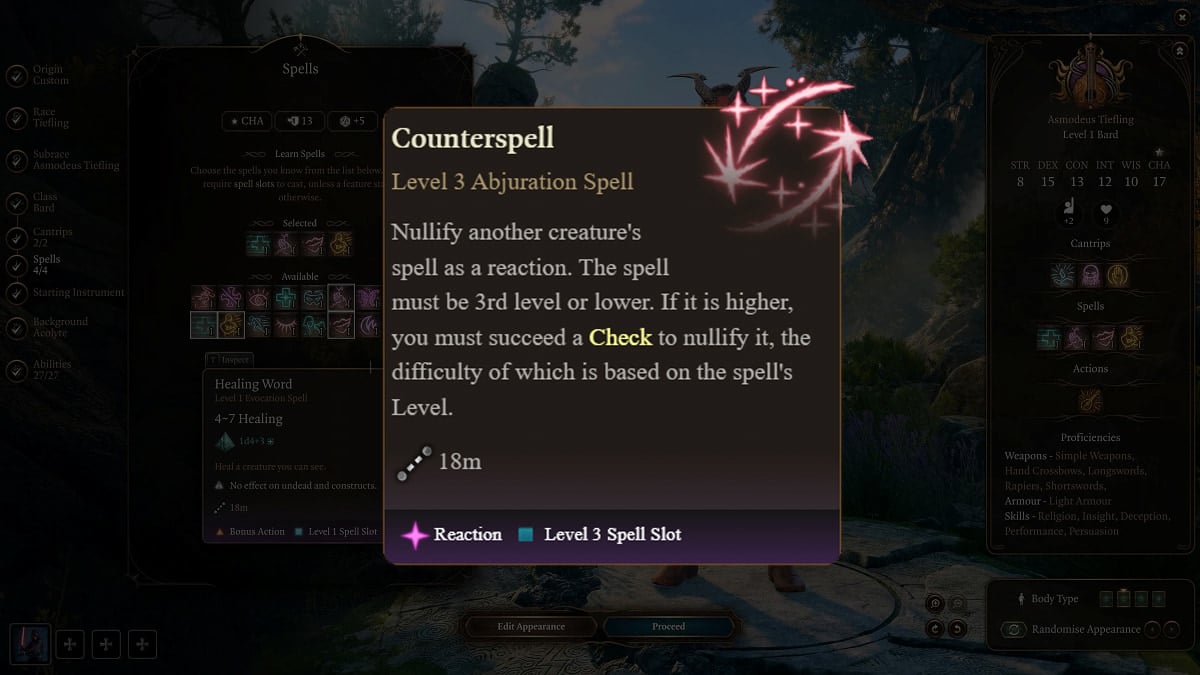 Baldur's Gate 3: How to Get and Use Counterspell