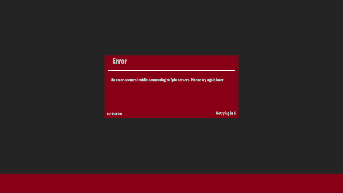 How to Fix the ESP-DIST-001 Error in Fortnite