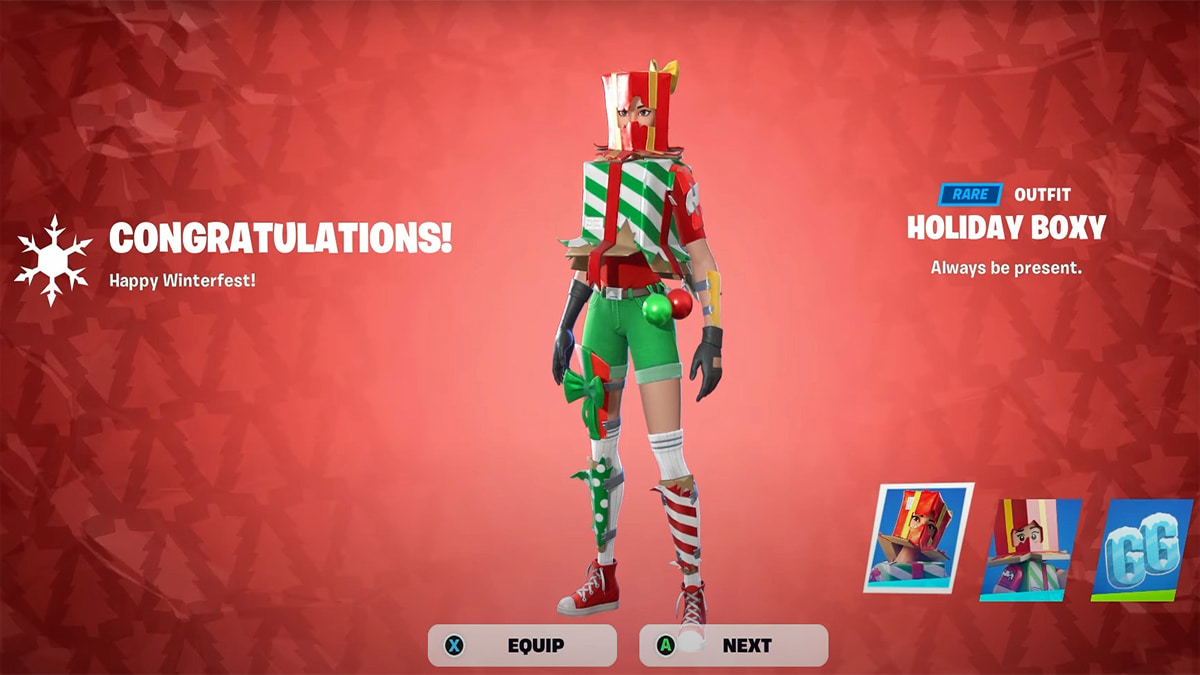 Fortnite: How to Get the Holiday Boxy Skin