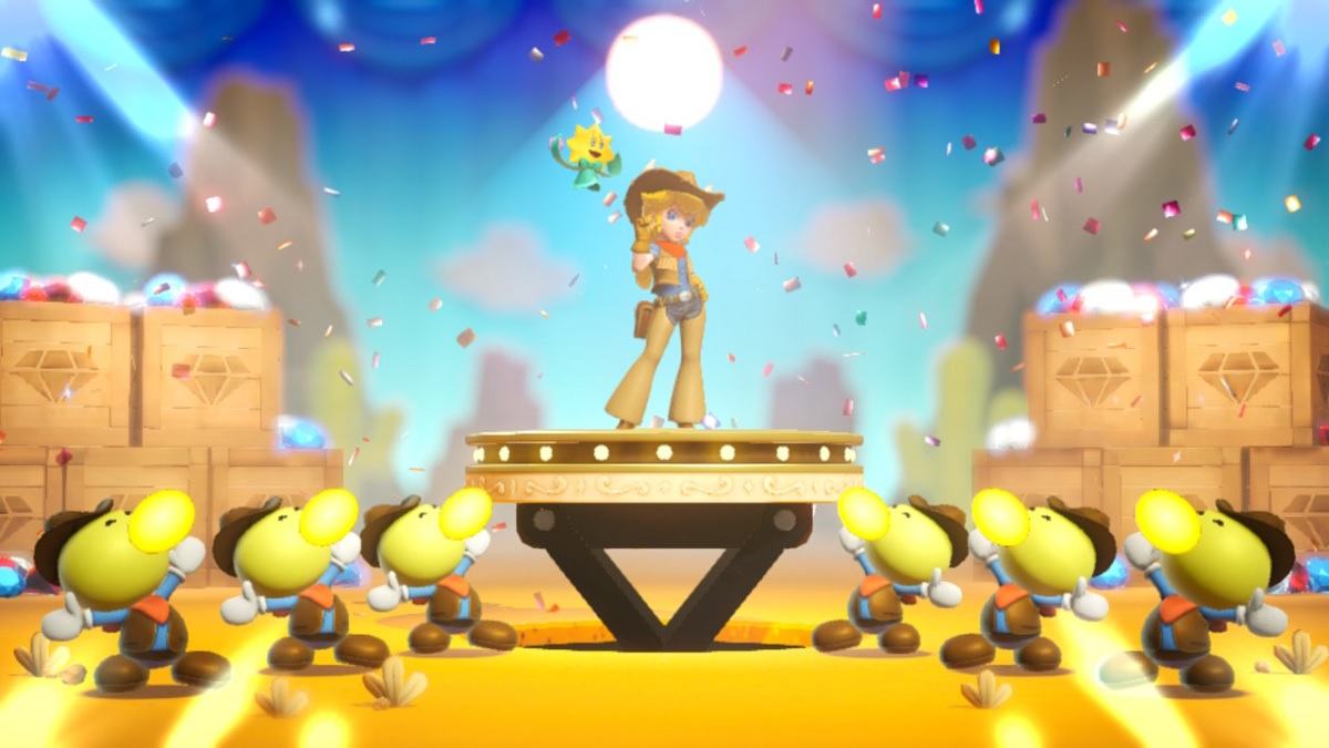 All Cowgirl in the Wilderness Sparkle Gem Locations in Princess Peach: Showtime!