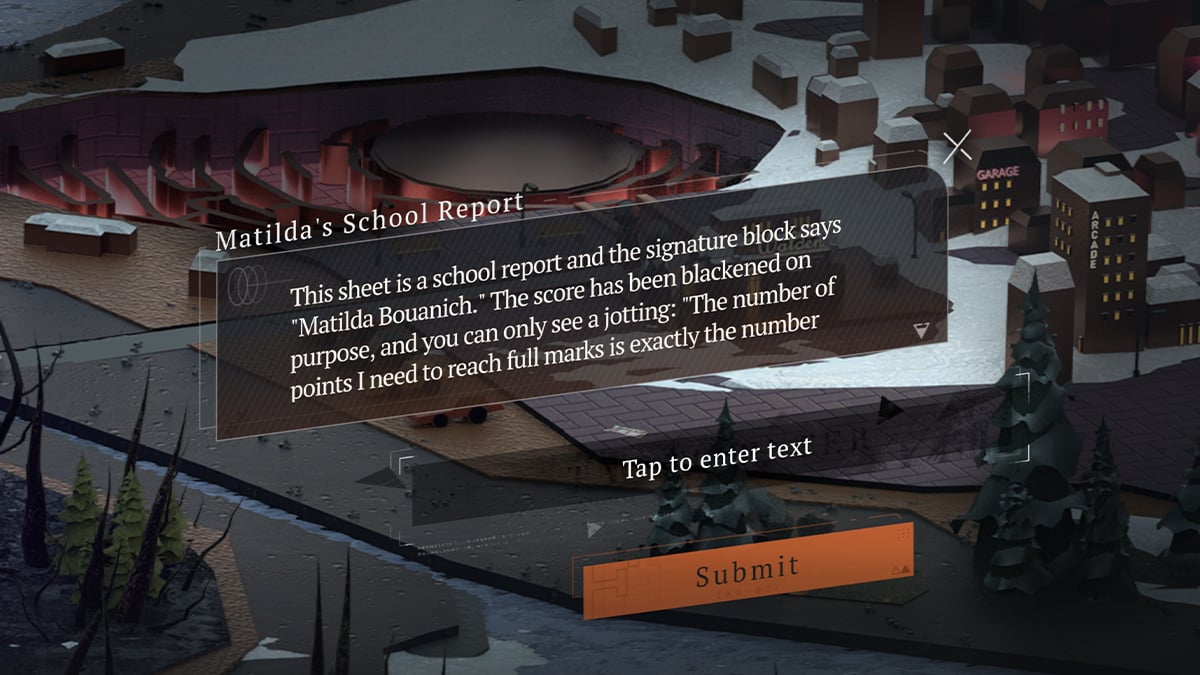 Reverse 1999 Matilda School Report Answer & Riddle Guide