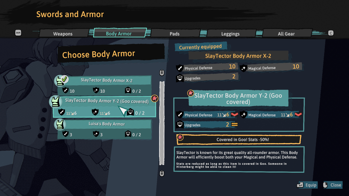 How to Remove Goo from Weapons and Armor in Dungeons of Hinterberg