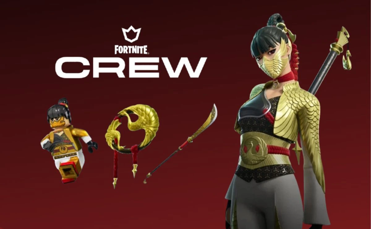 How to Get the Lady of Cranes Skin in Fortnite December Crew Pack