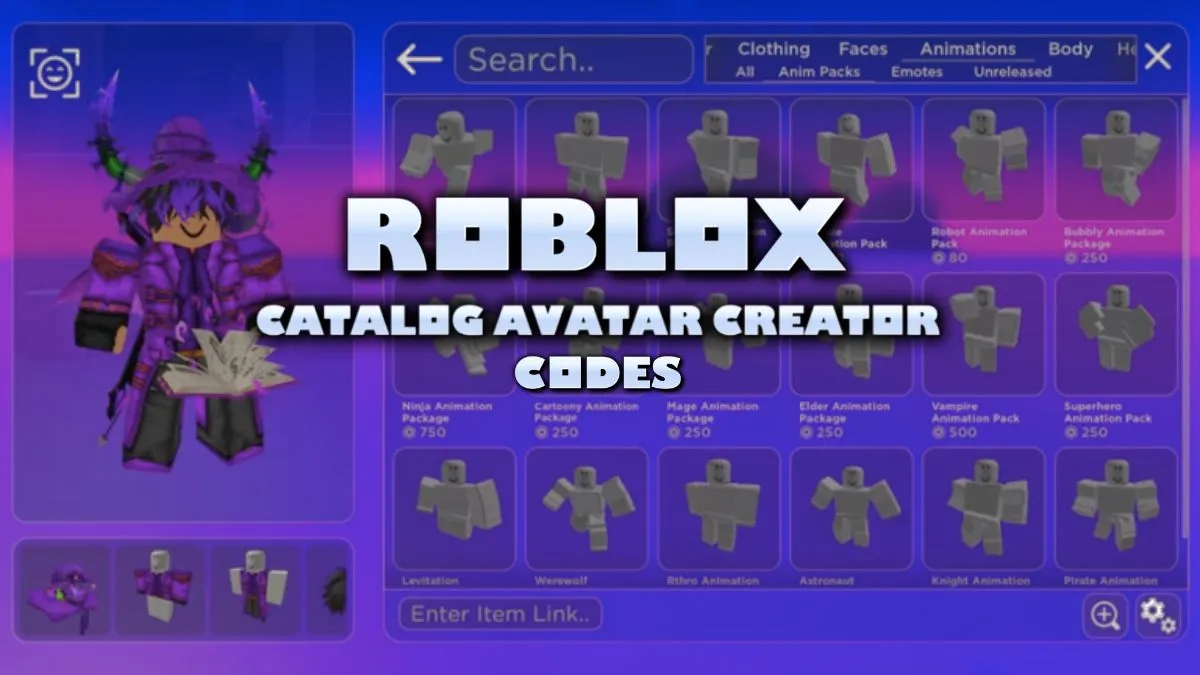 Roblox Catalog Avatar Creator Codes (May 2025) - TechWiser