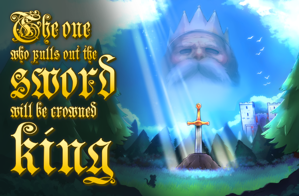 The one who pulls out the sword will be crowned king Achievements 100% - GamePretty