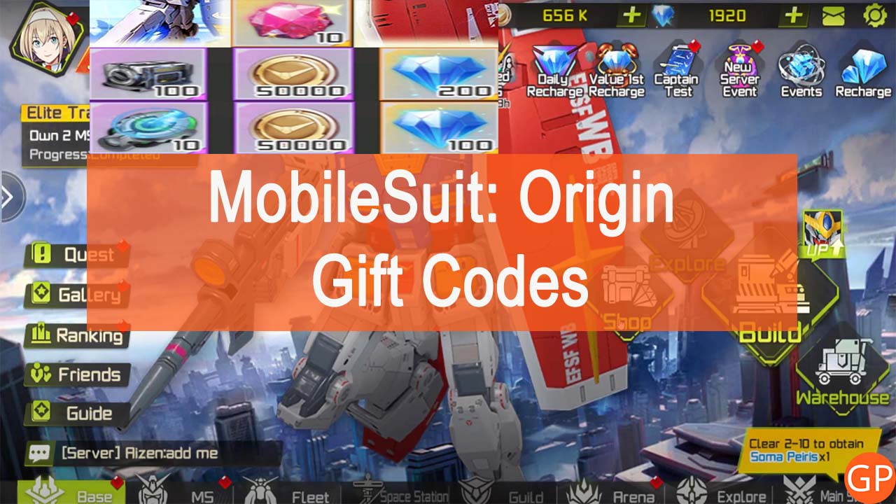 MobileSuit Origin Codes (September 2023): Free Rewards! - GamePretty
