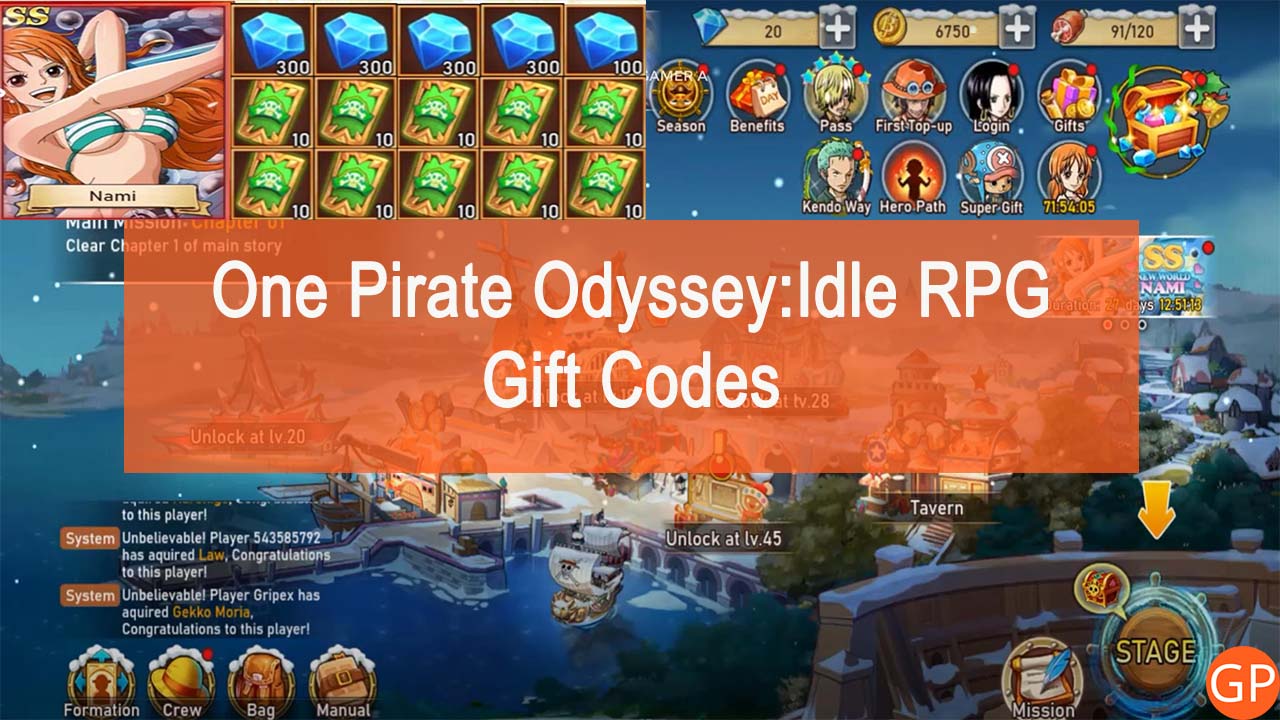 One Pirate Odyssey Idle RPG Codes (January 2024): New Update! - GamePretty