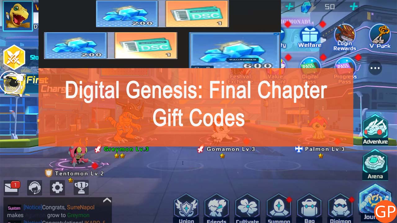Digital Genesis Final Chapter Codes (October 2023): New Launch! - GamePretty