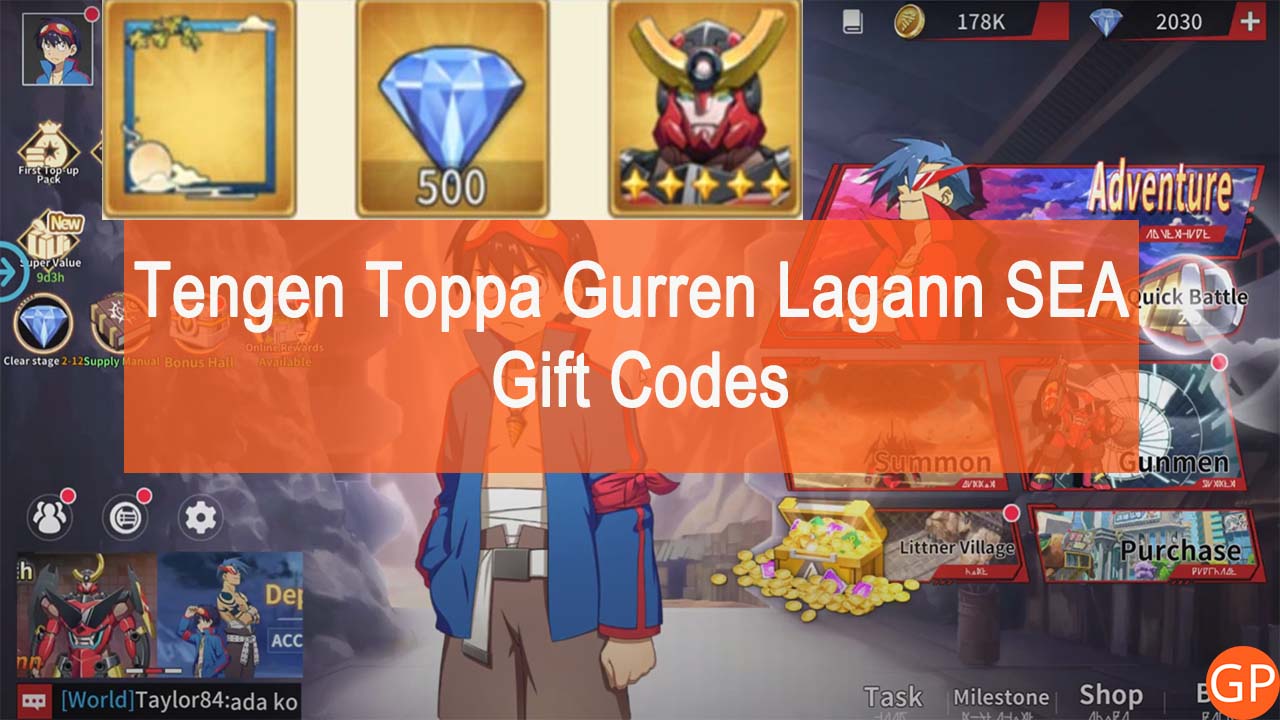 Tengen Toppa Gurren Lagann SEA Codes (October 2023): New Launch! - GamePretty