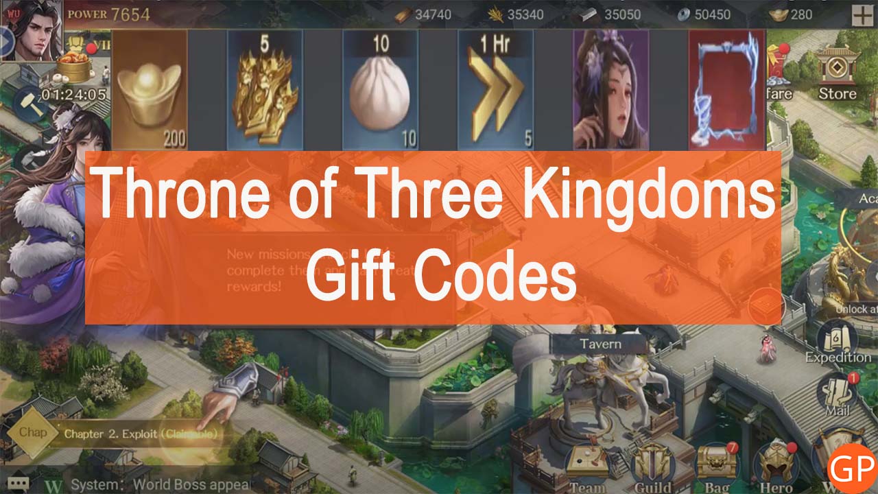 Throne of Three Kingdoms Codes (September 2024): New Updated! - GamePretty