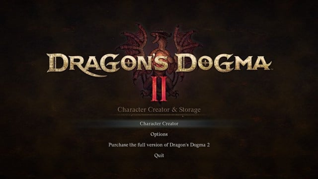 Dragon's Dogma 2 Character Creator & Storage: Character Creation Template - GamePretty
