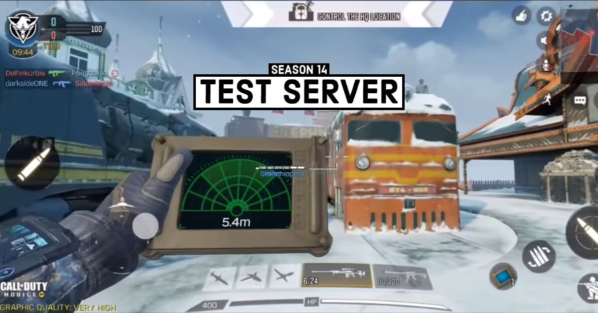 Call of Duty Mobile Season 14 Test Server To Release Soon