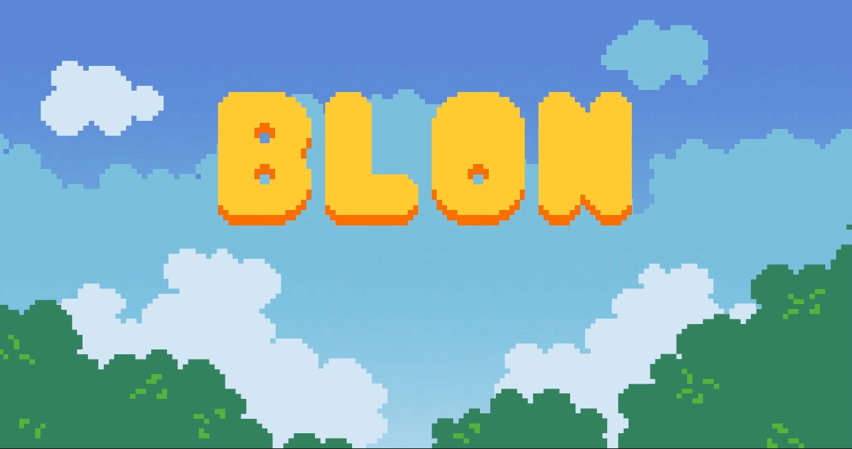 Blon, a game about a pixel blob, now available on mobile!