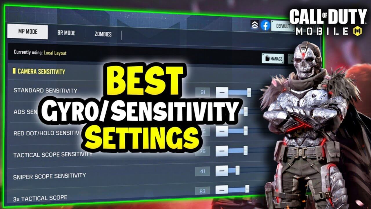 CODM Unbeatable Basic and Sensitivity Settings Layout