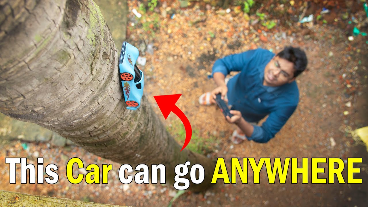 These RC cars can run upside down on Walls and Water