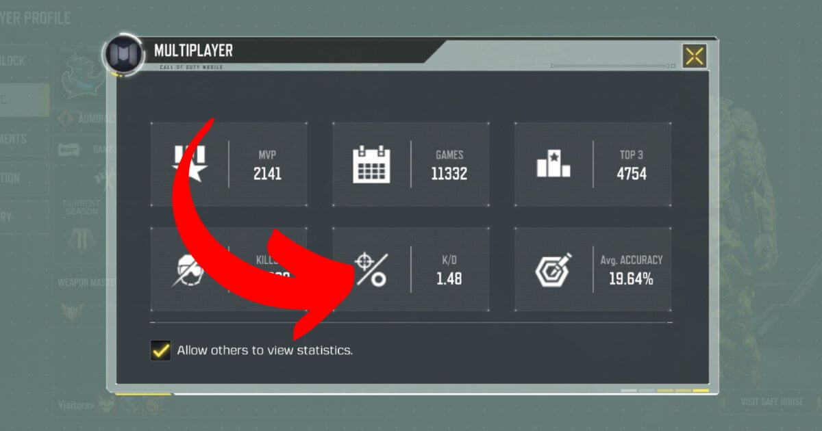 How to View KD in COD Mobile