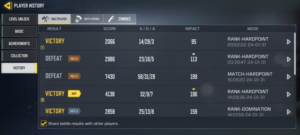 How to View Game History in COD Mobile [Updated 2024]