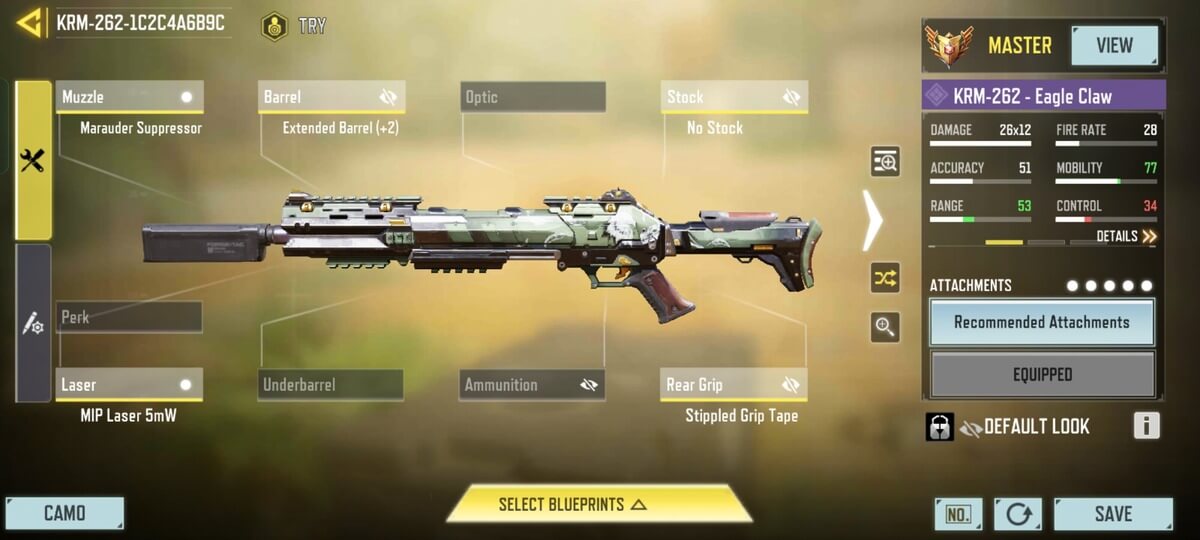 COD Mobile: KRM-262 Shotgun Gunsmith and Loadouts