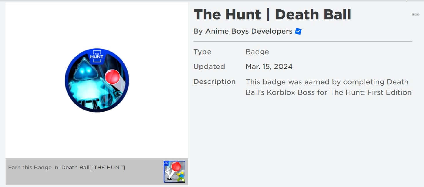 How to Get the Hunt Badge in Death Ball?