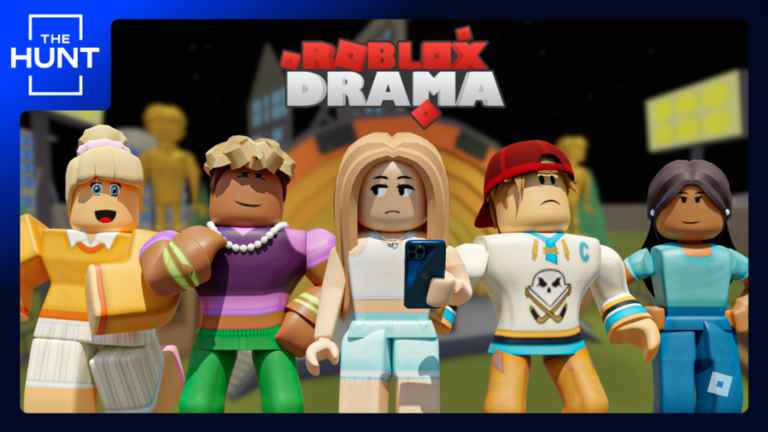 How to get the hunt badge in Total Roblox Drama?