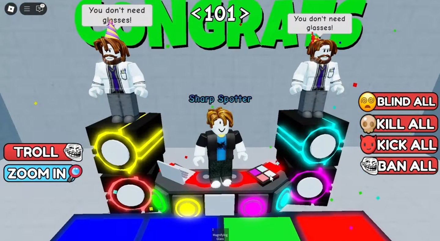 Roblox Eye Test All Answers (Stage 51 to 100)