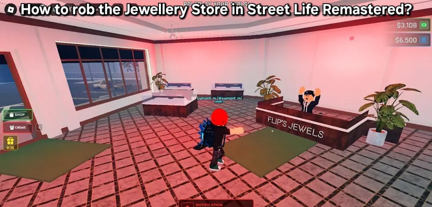 How to rob the Jewellery Store in Street Life Remastered? (Roblox)