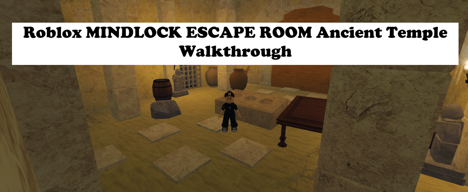MINDLOCK ESCAPE ROOM Ancient Temple Walkthrough (Roblox)