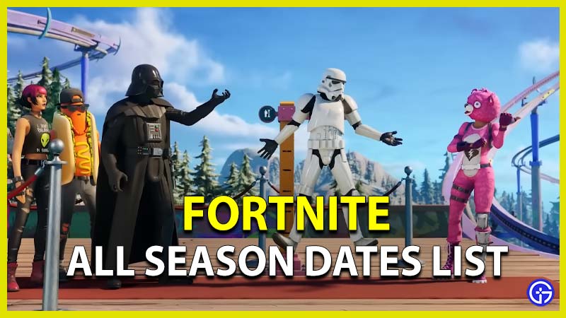 Fortnite Season Start And End Dates (2024)