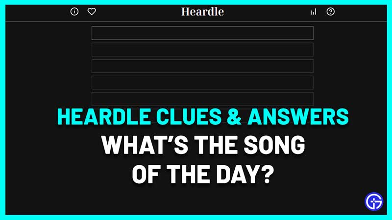 Heardle Answer Today Thursday 4 May 2023 & Previous Answers