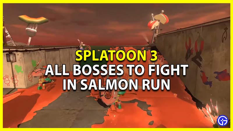 Splatoon 3: List Of All Bosses Salmonids In Salmon Run