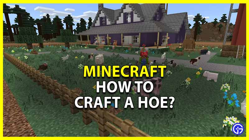 How To Craft A Minecraft Hoe