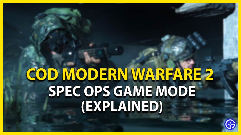 What Is Spec Ops In COD Modern Warfare (MW) 2