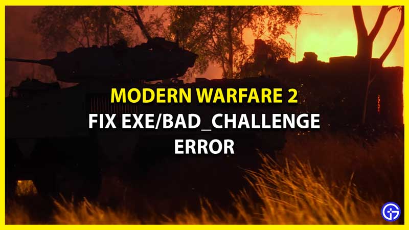 MW2 Exe/Bad_Challenge Error - How To Fix