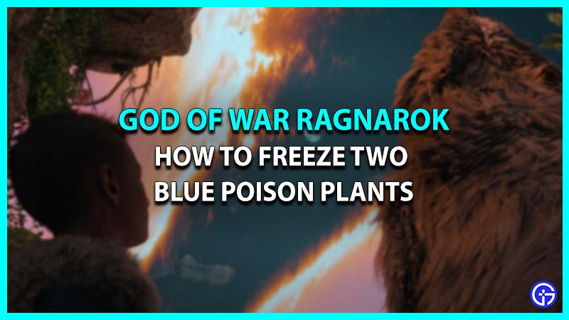 How To Freeze Two Blue Poison Plants In GoW Ragnarok