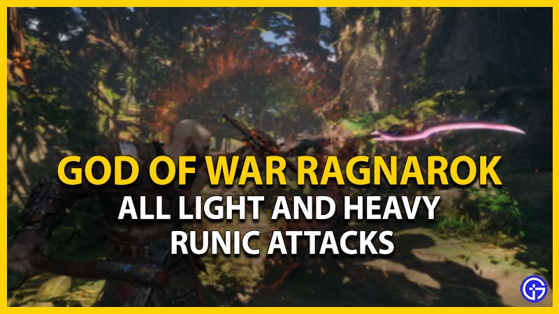God Of War Ragnarok: All Light & Heavy Runic Attacks Locations