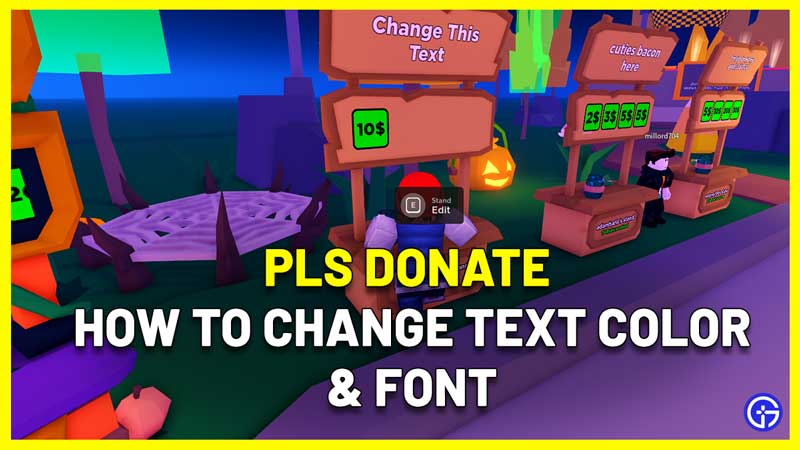 How To Change Text Color & Font In Pls Donate (Roblox)
