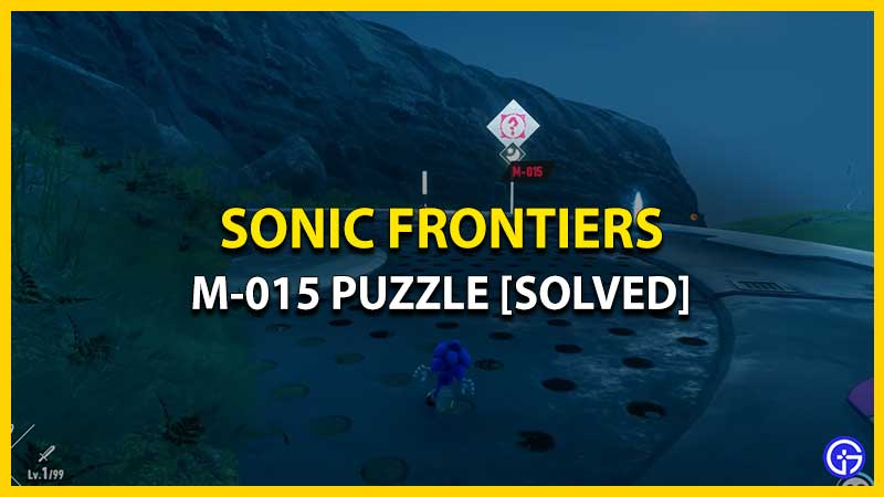 How To Solve The M-015 Puzzle In Sonic Frontiers