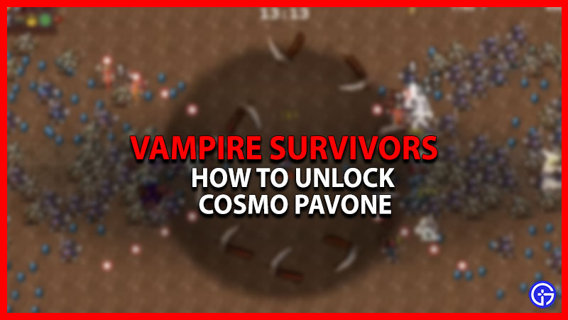 How To Unlock Cosmo Pavone In Vampire Survivors (Secret Character)