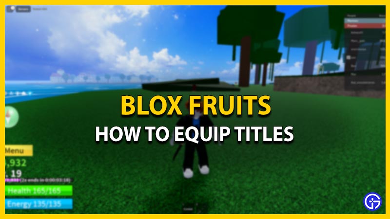 How To Equip Titles In Blox Fruits