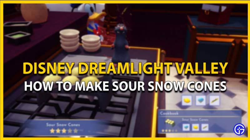 How To Make Sour Snow Cones In Disney Dreamlight Valley