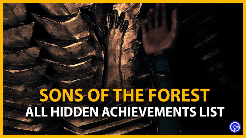 All Hidden Sons Of The Forest Achievements List