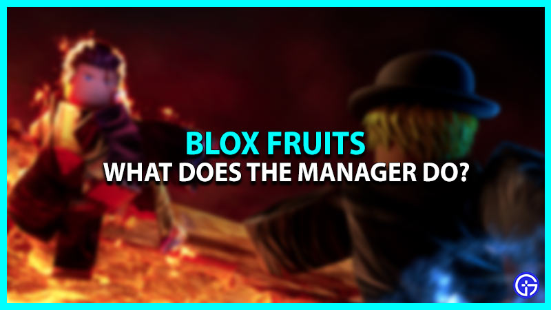 What Does The Manager In Blox Fruits Do?