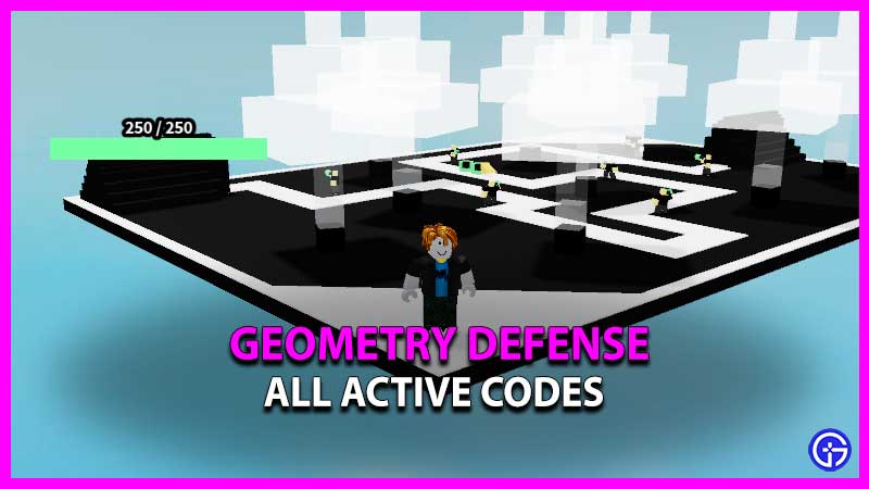 Geometry Defense Codes List (October 2023)
