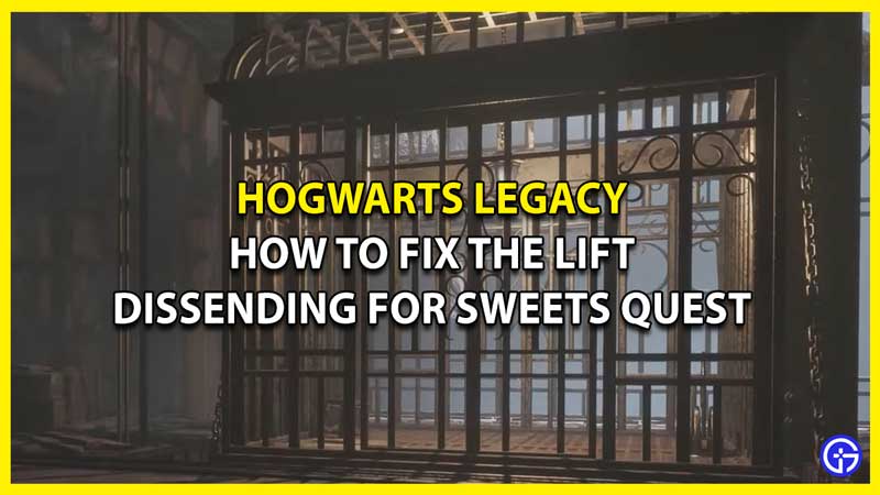 How To Fix The Lift In Hogwarts Legacy Secret Passage - Dissending For Sweets Quest